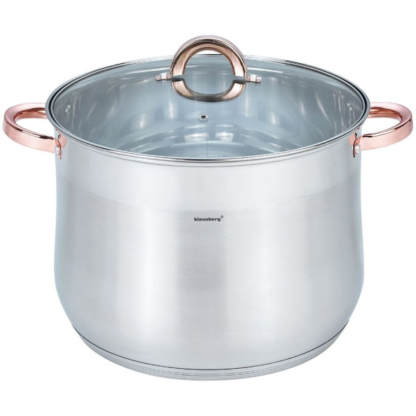GARNEK STALOWY GASTRONOMICZNY 16L 30CM KLAUSBERG KB-7796 ROSE GOLD