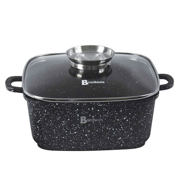 BRYTFANNA / GARNEK Z POWŁOKĄ GRANITOWĄ 2.3L 18cm BRUNBESTE BB-1984